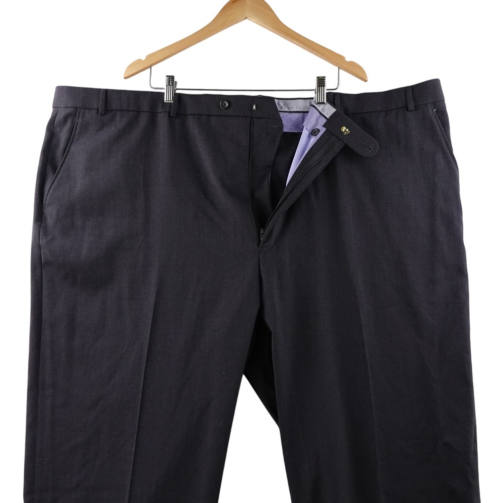 Ballin Comfort EZE Mens 56x32 Super 120s Wool Pants Traditional Fit Charcoal NWT